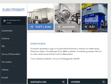 Tablet Screenshot of euromaskin.se