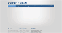 Desktop Screenshot of euromaskin.no